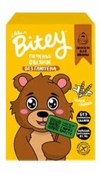 Печенье Bitey овсяное «Злаки и сливки» 60г