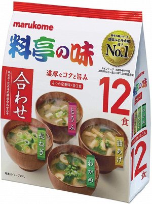 Суп Мисо  miso Marukome с низким содержанием соли 12p