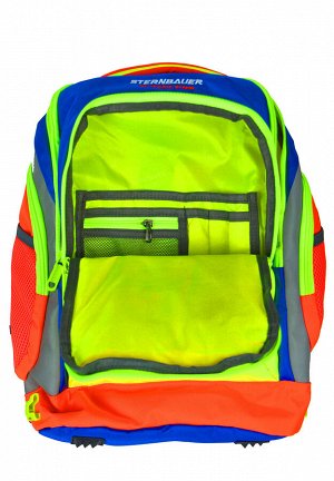 Рюкзак Рюкзак предназначен для учащихся начальной и средней школы, изготовлен из прочной нейлоновой ткани, за счет чего вес рюкзака составляет всего 0,8 кг. Особенностью конструкции рюкзака является н