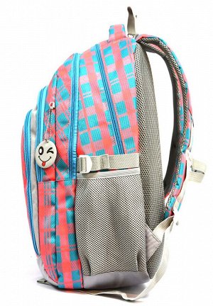 Рюкзак Легкий школьный рюкзак из нейлоновой ткани на основе PU Имеет плотную спинку с анатомическими ставками. + Три основных вместительных отделений. + Передний кармашек для мелких предметов. + Усиле