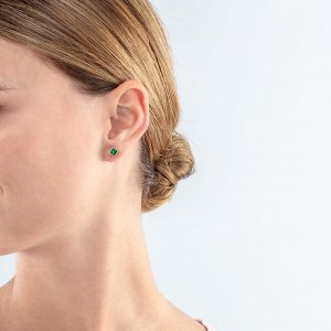 Серьги Dark Green-Gold Coeur de Lion