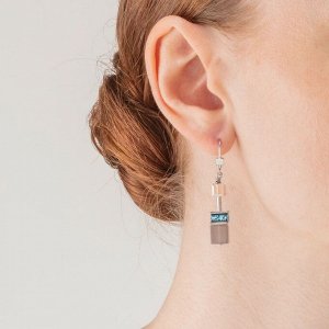 Серьги Aqua-Beige Coeur de Lion