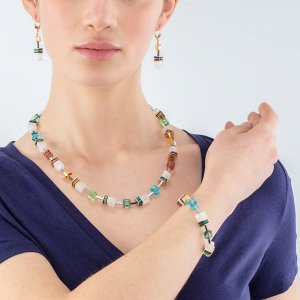 Серьги Multicolour Gold Coeur de Lion
