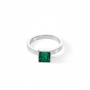Кольцо Dark Green-Silver Coeur de Lion