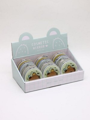 Набор зеркал «Capybara», circle, шоу-бокс 12 шт. (4 цвета)
