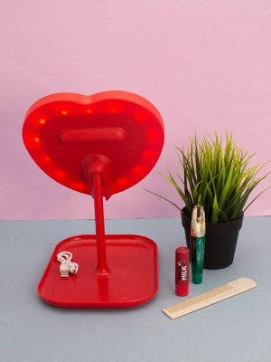 Зеркало настольное с подсветкой "Lumi Love", 28*23*20 см