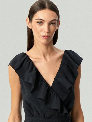 Платье миди из 100% вискозы, PL1726/pennia