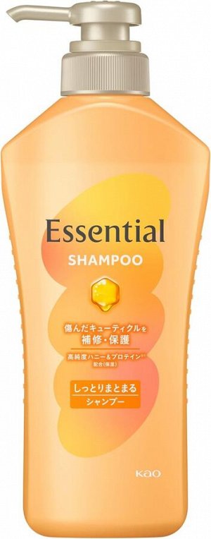 Шампунь "Essential" для сухих и повреждённых волос разглаживающий кутикулу "Увлажнение" 450 мл / 9