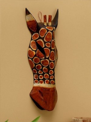 Маска «Жираф», 30x11x4.5 см, дерево