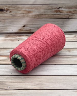 Пряжа для вязания 100 гр., Luna 100% хлопок pettinato (чесанный) 1250м/100г (смот в две нити) Parigi (розовый коралл)