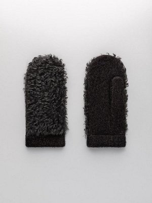 Варежки на флисе с шерстью мериноса PR 25013
