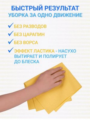 Тряпка Truyoo резиновая водопоглощающая (искусственная замша), 30*30см