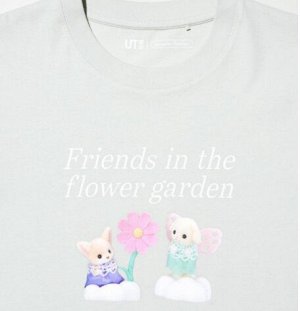 Женская футболка с короткими рукавами и принтом UT Sylvanian Families,  481295 светло-зеленый
