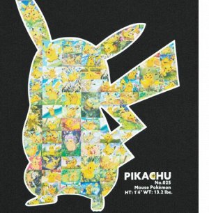 Унисекс футболка с короткими рукавами и принтом покемонов UT Pokémon Pikachu 475742 черный