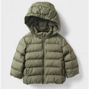 Детская куртка PUFFTECH Air Cotton, с капюшоном и застежкой-молнией, пригодная для машинной стирки, 478427 зеленый