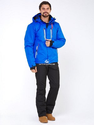 Мужской зимний костюм горнолыжный голубого цвета 01966Gl