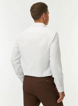 Рубашка классическая из фактурной ткани
