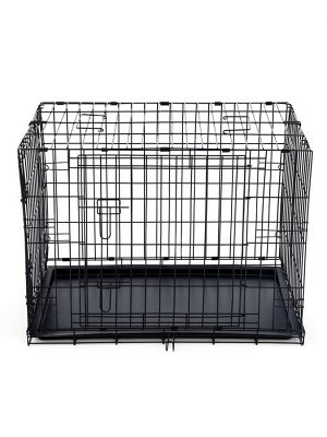 Клетка для собак №4 с пластиковым поддоном, складная, 94 х 64 х 72 см