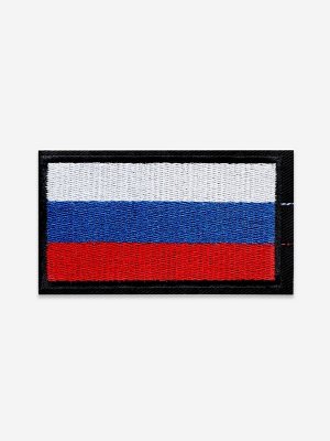 Шеврон на липучке «Флаг России», 9x5 см
