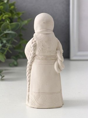 Фигурка-оберег «Берегиня Дуняша», гипс, 13x6x6 см, натуральный
