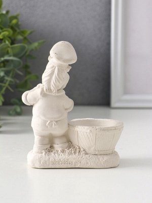 Фигурка-подставка для мелочей «Конь шеф повар», подсвечник, 11x9.5x5.5 см, натуральный