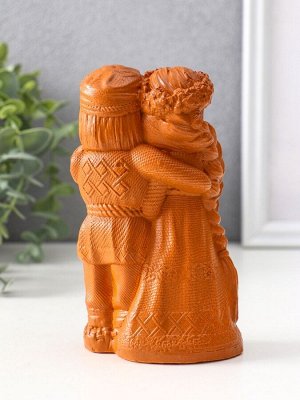 Фигурка «Оберег неразлучники», 14x8x5.5 см, красная глина