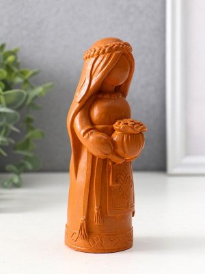 Фигурка-оберег «Денежная берегиня», 14x6x6 см, красная глина