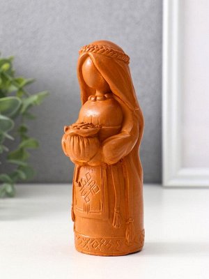 Фигурка-оберег «Денежная берегиня», 14x6x6 см, красная глина
