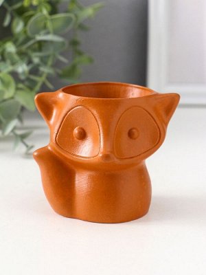 Подставка для мелочей «Лиса», 7x9x7 см, красная глина