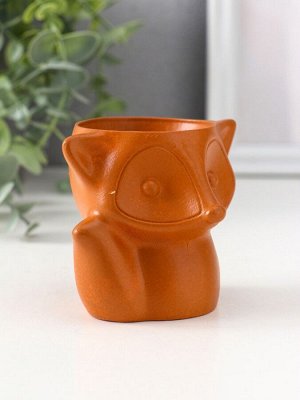 Подставка для мелочей «Лиса», 7x9x7 см, красная глина