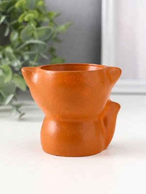 Подставка для мелочей «Лиса», 7x9x7 см, красная глина