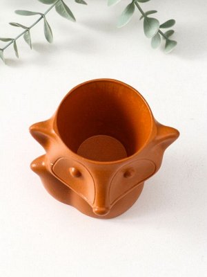 Подставка для мелочей «Лиса», 7x9x7 см, красная глина