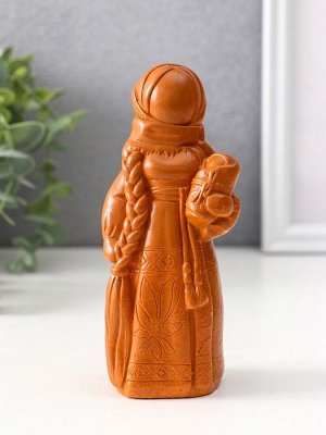 Фигурка-оберег «Берегиня мама», 14x6x5.5 см, красная глина