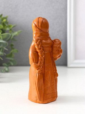Фигурка-оберег «Берегиня мама», 14x6x5.5 см, красная глина