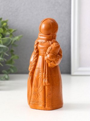 Фигурка-оберег «Берегиня мама», 14x6x5.5 см, красная глина