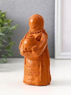Фигурка-оберег «Берегиня Дуняша», 13x6x6 см, красная глина