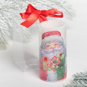 Электронная свеча "Дед мороз", 5 х 10 см