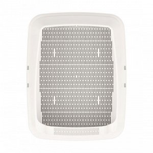 Альтернатива Туалет для кошек с сеткой синий 31,5*38*8см