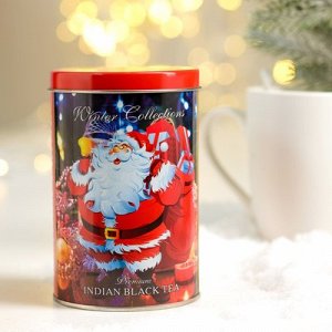 Чай черный Лондон Прайд "Веселый Дед Мороз" листовой индийский байховый ж/б 100 г