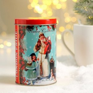 Чай черный Лондон Прайд "Дед Мороз и дети" листовой индийский байховый ж/б 100 г
