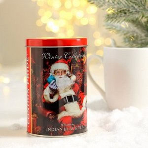 Чай черный Лондон Прайд "Дед Мороз" листовой индийский байховый ж/б 100 г