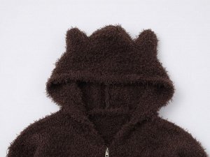 Кофта с капюшоном на молнии