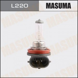Лампа галогенная Masuma Clearglow H11 (PGJ19-2, T11), 12В, 55Вт, 3000К, 1 шт