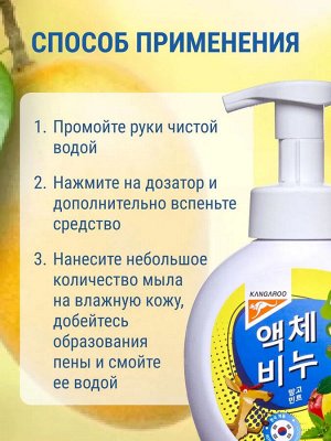 Жидкое мыло Kangaroo Home с ароматом манго и мяты (пенка), 500 мл
