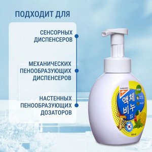 Жидкое мыло Kangaroo Home с ароматом манго и мяты (пенка), Рефилл 1000 мл