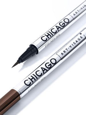 Подводка - фломастер для глаз "CHICAGO" устойчивая КОРИЧНЕВАЯ