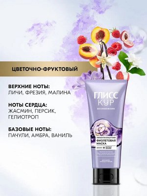 ГЛИСС КУР Маска фиолетовая Совершенство блонд оттенков /200