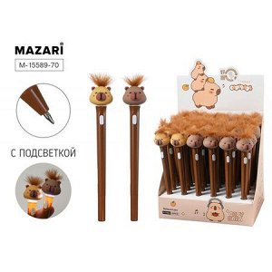 Ручка шариковая "CAPYBARA" 0.7мм синяя с подсветкой M-15589-70 Mazari