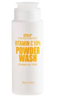 DERMA FACTORY. Энзимная пудра для умывания с 10% витамином С, EDLP VITAMIN C 10% POWDER WASH, 50 г