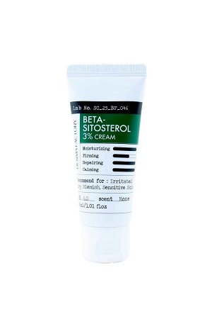 DERMA FACTORY. Крем для лица успокаивающий с бета-ситостеролом 3%, BETA-SITOSTEROL 3% CREAM, 30 мл